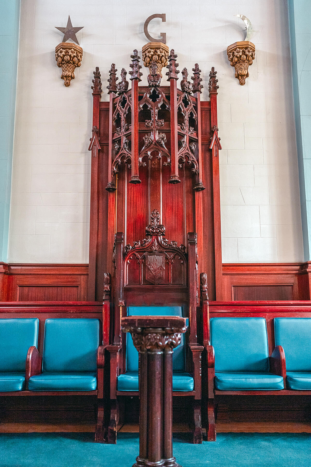 Gothic Chamber hand-carved woodwork Gothic Chamber hand-carved woodwork